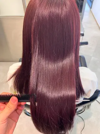 ロング カラー GOTODAY シェアサロン梅田NU茶屋町店所属・髪質改善/艶カラー 縮毛矯正/みほのヘアスタイル