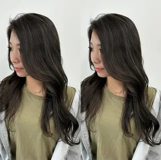 カラー 美髪縮毛矯正🫧 艶カラー/スズカのヘアスタイル