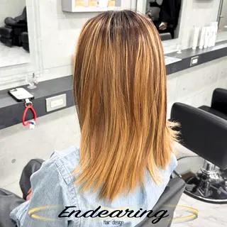 カラー 柳田 怜那/銀座 Endearingのヘアスタイル