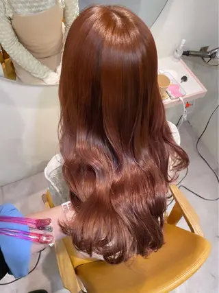 ロング カラー 若月 あやかのヘアスタイル