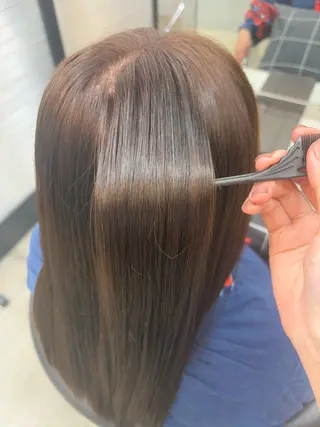 セミロング カラー 🪄くすみカラー❇️ 名塚比奈乃🪄のヘアスタイル