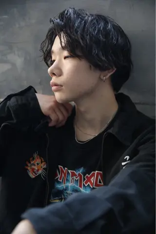 ミディアム パーマ メンズ 水戸内原🐜 メンズ郡司裕紀のヘアスタイル