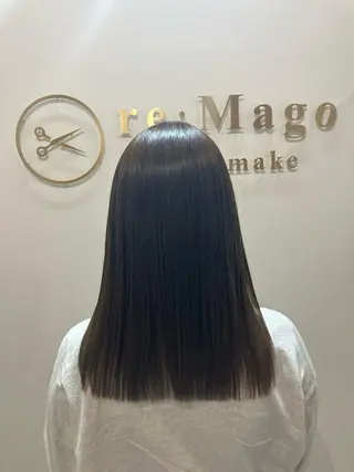 セミロング カラー ヘアアレンジ キッズ 横浜関内髪質改善 re:Magoのヘアスタイル