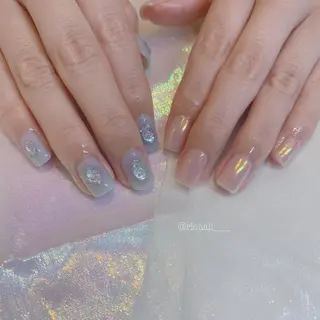 ネイル 𝘙𝘪𝘰𝘯𝘢 ...🕯🤍のネイルデザイン