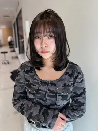 ミディアム soyon名古屋/ fuka🎀のヘアスタイル