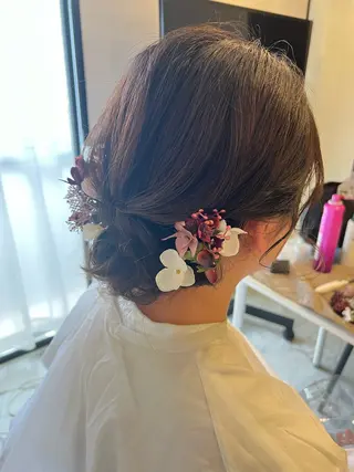 ミディアム ヘアアレンジ eyelash salon fil 小倉店所属・fil 小倉店 Yukaのヘアスタイル