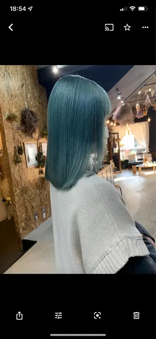 ミディアム カラー ヘアアレンジ ネイル マツエク・マツパ アイブロウ chapter問屋町 💘小室明華のヘアスタイル