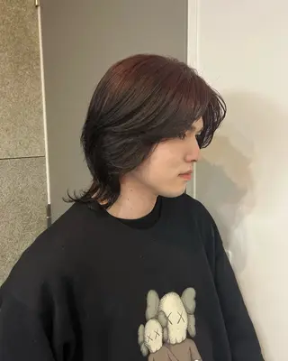 カラー メンズ riko／ SYS by fitのヘアスタイル