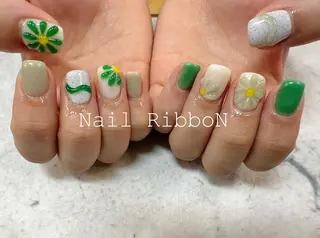 ネイル ネイルリボン 石田のネイルデザイン