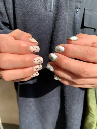 ネイル 中野 茅緩のネイルデザイン