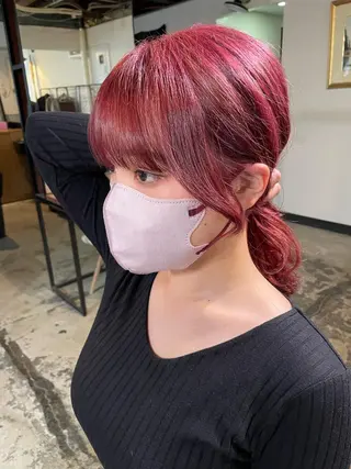 カラー La fith hair ray 札幌店所属・顔まわり/W カラー/リョウのヘアスタイル