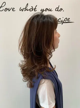 ミディアム カラー 中村 優太のヘアスタイル