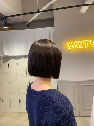 ショート カラー ヘアアレンジ flammeum所属・ハイトーン/ボブ /misakiのヘアスタイル