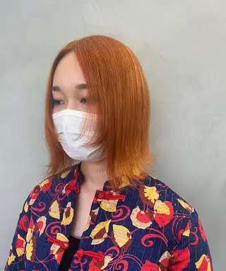 ミディアム カラー マンツーマン施術🌷 透明感/HIKARIのヘアスタイル