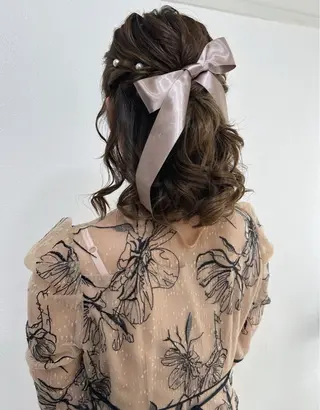 ミディアム ヘアセット/金山 佐野 妃都美のヘアスタイル