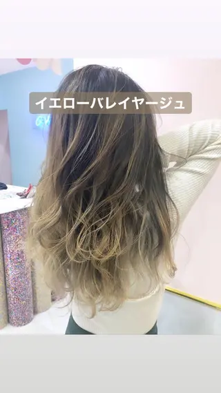 ロング カラー tuki yokohama所属・店長 小池アキトのヘアスタイル