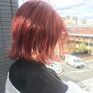 ショート カラー ボブ/暖色/デザイン KOYUKI⛄️のヘアスタイル