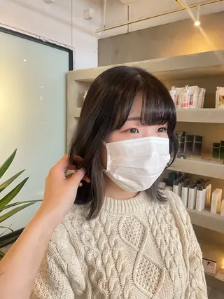 カラー ハイトーンカラー🩵 指名多数💗横山聖奈のヘアスタイル