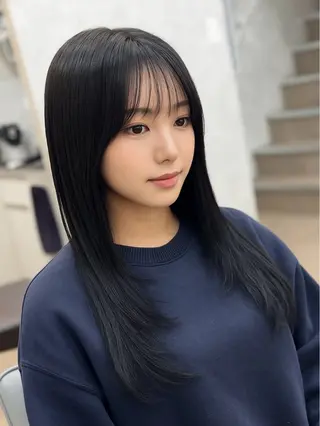 ロング ✨韓国ヘア✨ レイヤー✂️鎌倉楓麻のヘアスタイル