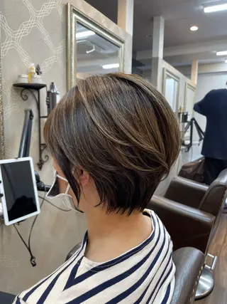 ショート カラー hair deep /田口貴也のヘアスタイル