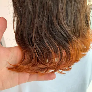 セミロング カラー 透明感 カラー🌿KANTAのヘアスタイル