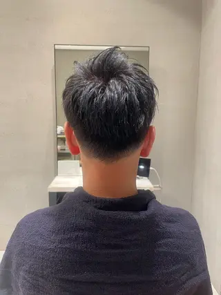 メンズ 頭から整える美容師 松田のヘアスタイル