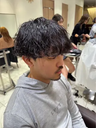 パーマ メンズ メンズ・曲がる縮毛矯 正/パーマ/土屋丈のヘアスタイル