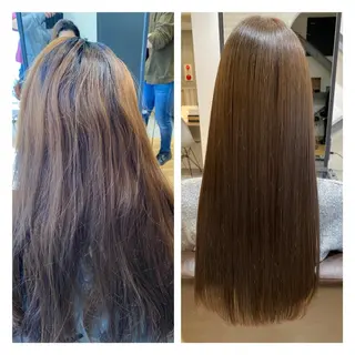 深夜まで営業中‼️ レム髪質改善のヘアスタイル