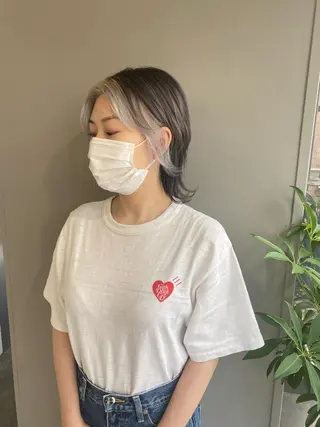 ショート カラー ヘアアレンジ ボブ /ニュアンス/ satomi🧸💖のヘアスタイル