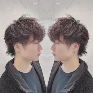 ショート カラー メンズ cecil hair所属・重政 和樹のヘアスタイル