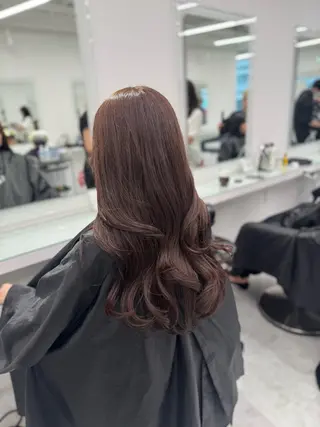 ロング カラー 透明感 カラーしゅうじのヘアスタイル