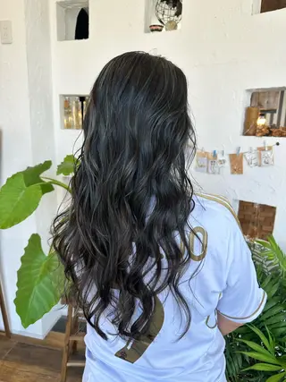 ロング カラー パーマ ヘアアレンジ メンズ 美容室 ソンリエのヘアスタイル