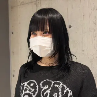 ロング カラー 透明感/血色カラー/ 似合せレイヤー/ゆいのヘアスタイル