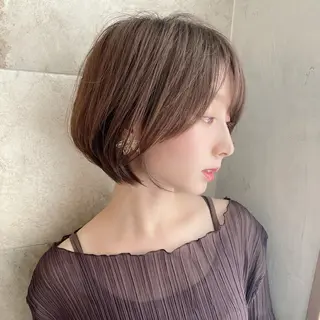 ショート カラー ブリーチなし/暖色/ 透明感/ririkaのヘアスタイル