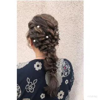 ロング ヘアアレンジ 鈴木 沙羅のマツエク・マツパデザイン