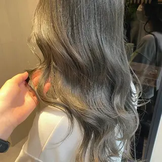 セミロング カラー ヘアアレンジ アンククロス渋谷【ANKH CROSS】所属・韓国ヘア┊︎レイヤー ┊︎haruka🌙のヘアスタイル