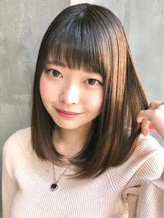 ミディアム カラー Mogami Kengoのヘアスタイル