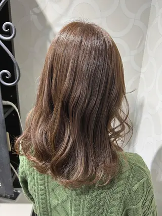 セミロング カラー 韓国ヘア ♡tomimaのヘアスタイル