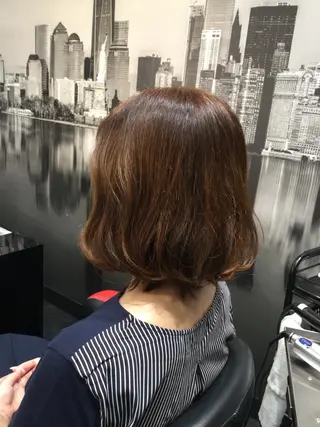 ミディアム カラー Annon プライベートサロンのヘアスタイル