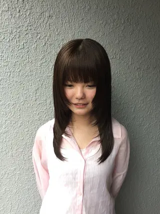 ロング tenn所属・小長谷 夕菜のヘアスタイル
