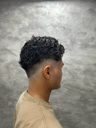 パーマ メンズ 酸性ストレート/ ボブ/暖色/リコのヘアスタイル