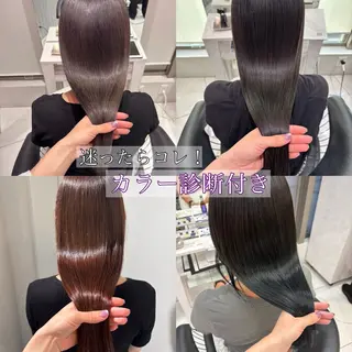 カラー Sakuraෆ˚* 暗髪×まつパ🖤🥀のヘアスタイル