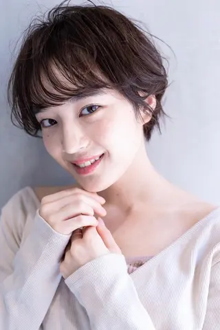 ショート カラー サイエンスアクア/艶 髪/レイヤー/清水のヘアスタイル