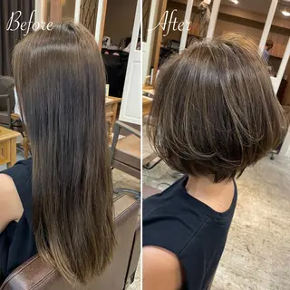 ショート カラー 髪質改善/縮毛矯正 /青山　早希🐾のヘアスタイル