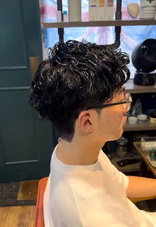 ショート パーマ メンズ HAIR STUDIO  buzz所属・金子 富士のヘアスタイル