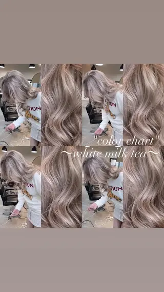 ロング カラー 💜ハイトーン💛 マジカルかいちゃんのヘアスタイル