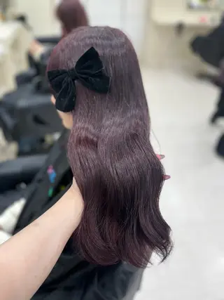 カラー ベージュ・ラベンダー カラー🎀りりのヘアスタイル