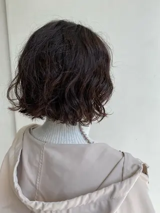 ショート パーマ les baladins du miroir所属・🍃YURI 🍃のヘアスタイル