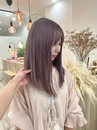 セミロング TOKI mahoのヘアスタイル