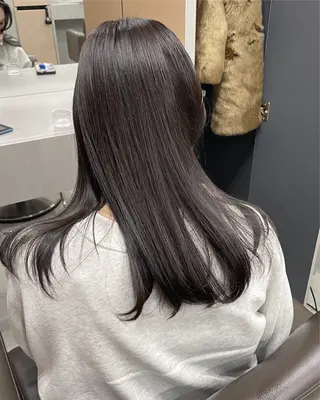 ミディアム カラー パーマ 表参道/髪質改善・ 透明感 colorのヘアスタイル